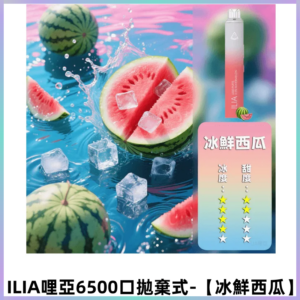 ILIA BAR 4哩啞一次性大容量6500Puffs拋棄式電子煙【冰鮮西瓜】